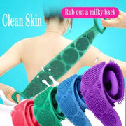 Silicone Scrubber | Single Side Bath Towel Scrubber ( Random Color )