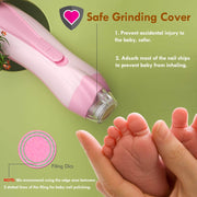 Baby Electric Nail Trimmer Set with LED Light